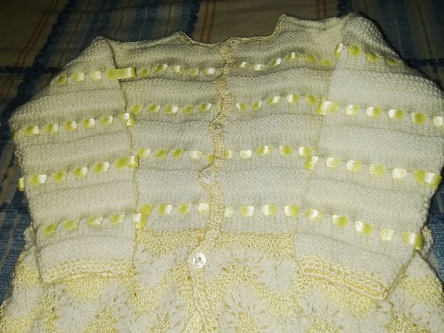 Faldón Ganchillo Crochet Para Bautizo