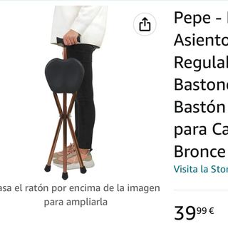 Bastón asiento para mayores 