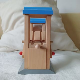 puente paso elevado tren de madera 