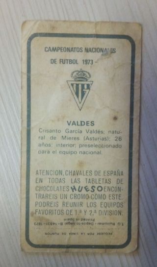 Cromo antiguo CHOCOLATES HUESO 