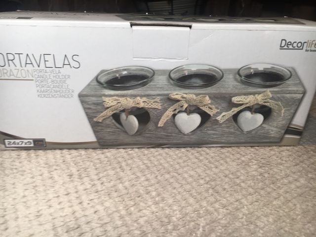 Porta velas decoración 