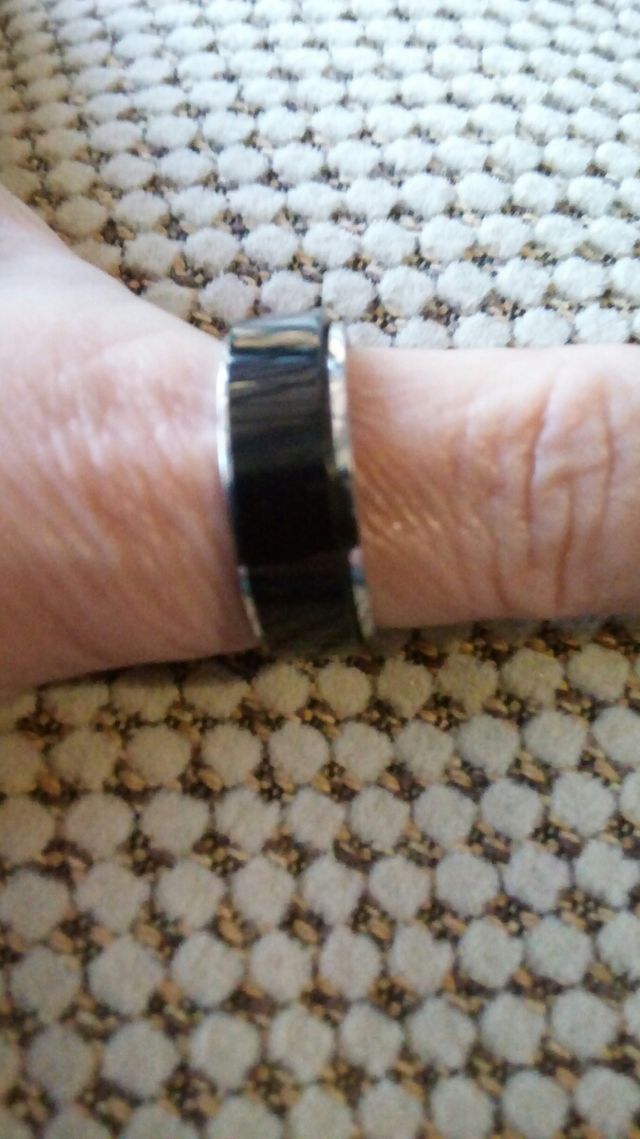 anillo antistress acero.