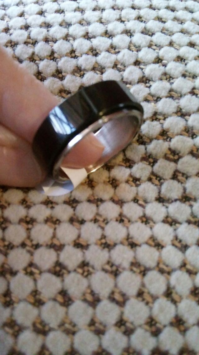 anillo antistress acero.