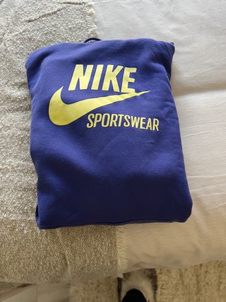 Sudadera  mujer azul Nike con capucha Talla G