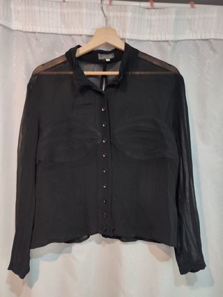 Camisa de fiesta negra 