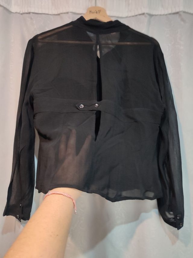 Camisa de fiesta negra