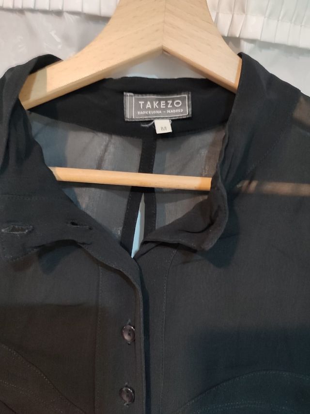 Camisa de fiesta negra