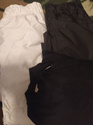 2 Pantalones esquí Talla 10-12 años