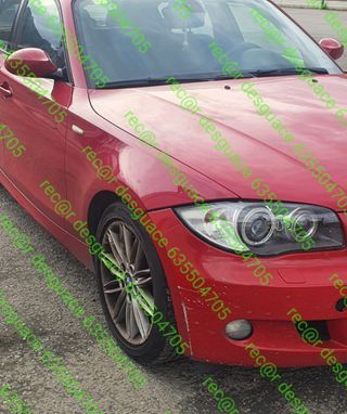 BMW 118d pack M rojo