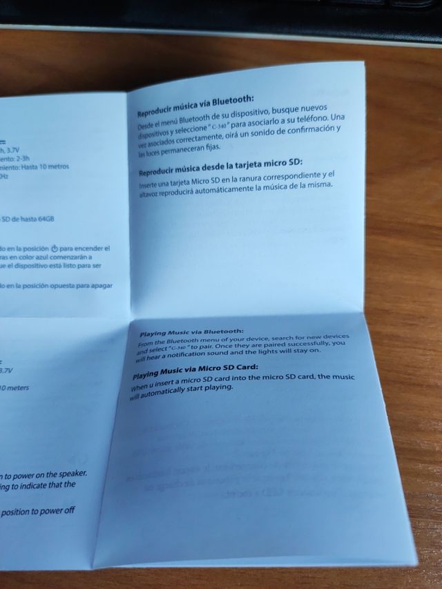 altavoz bluettoth