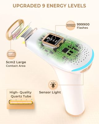 Depiladora Laser IPL con 9 niveles de potencia