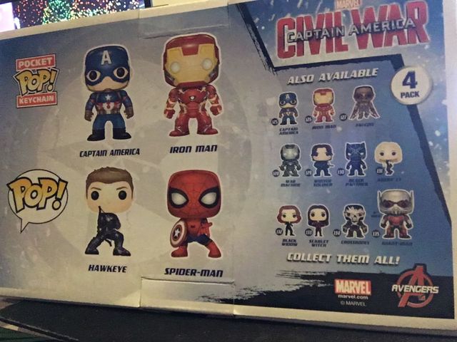 Funko Pop 4Pack Capitán America Civil War