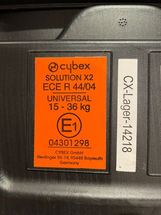 Silla Cybex Solution 2 