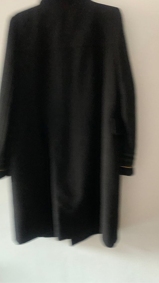 Abrigo Lana Mango negro XS suit