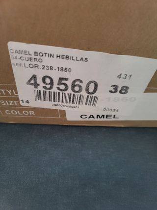 Botines ante color Camel 38 Foxy Up.