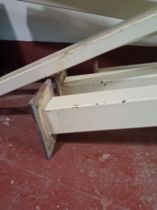 8 vigas tubo estructural de hierro de 4 metros.