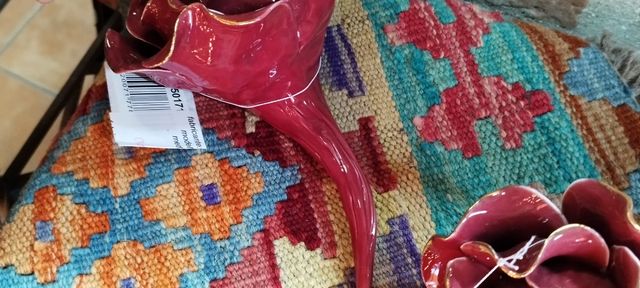 Rosa decorativa in porcellana