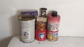 9 scatole latta vintage