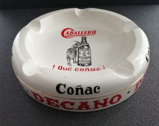 Cenicero coñac Decano Caballero