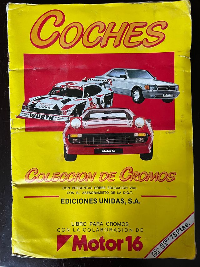 Álbum cromos motor 16