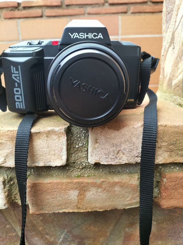 Cámara vintage manual.