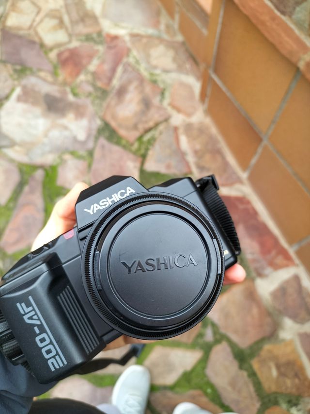 Cámara vintage manual.