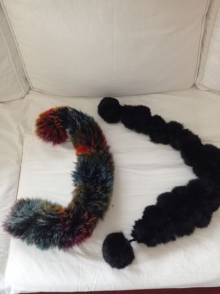 dos bufandas de pelo