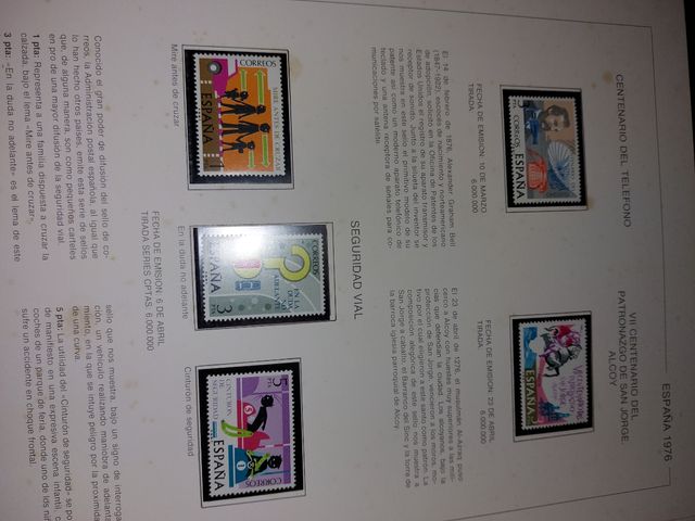 Coleccion sellos 1975-1981