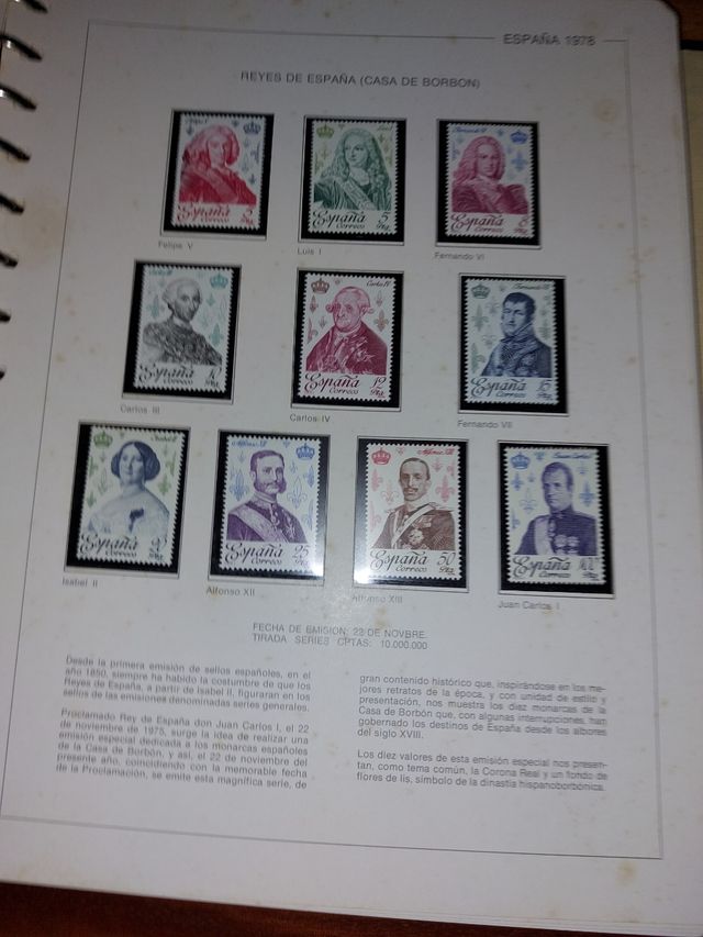 Coleccion sellos 1975-1981