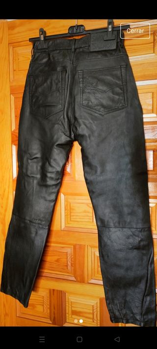 Pantalón cuero auténtico 