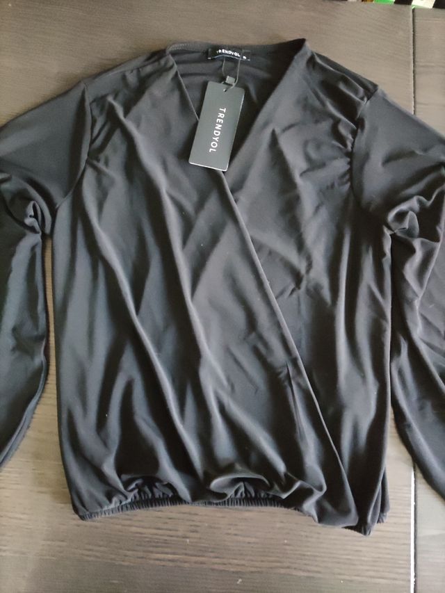 Blusa para Maujer Trendyol Black Breasted/ XL