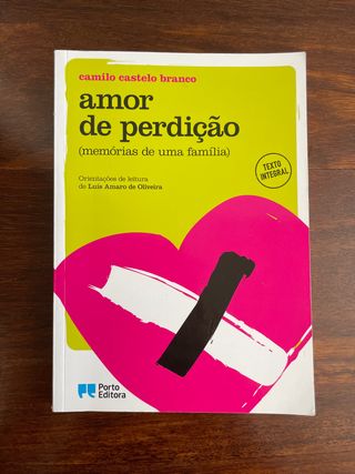 Livro "Amor de perdição"