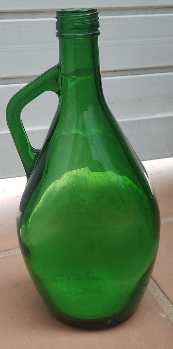 Botella cristal verde