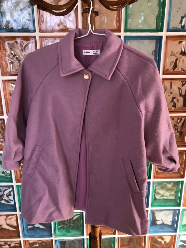 Abrigo lila/rosa 5-6años