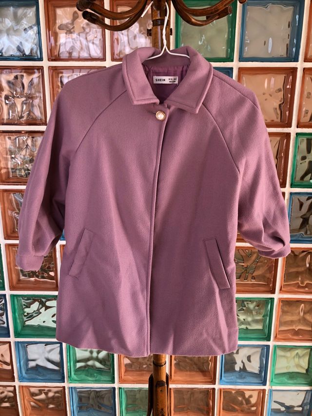 Abrigo lila/rosa 5-6años