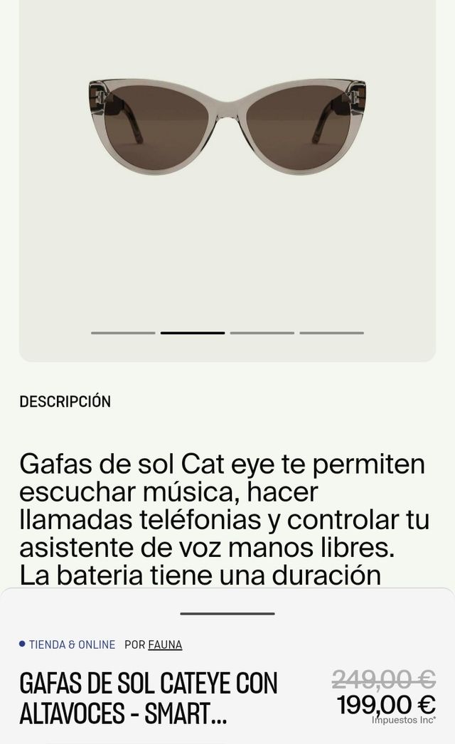 GAFAS FAUNA SMARTWATCH GAFSO SOL LLAMADAS-MUSICA