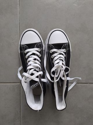 Zapatillas lona con puntera casi nuevas