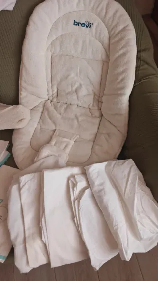 Mini cuna madera + el lote de todo un poco !!!!