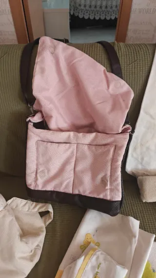 Mini cuna madera + el lote de todo un poco !!!!