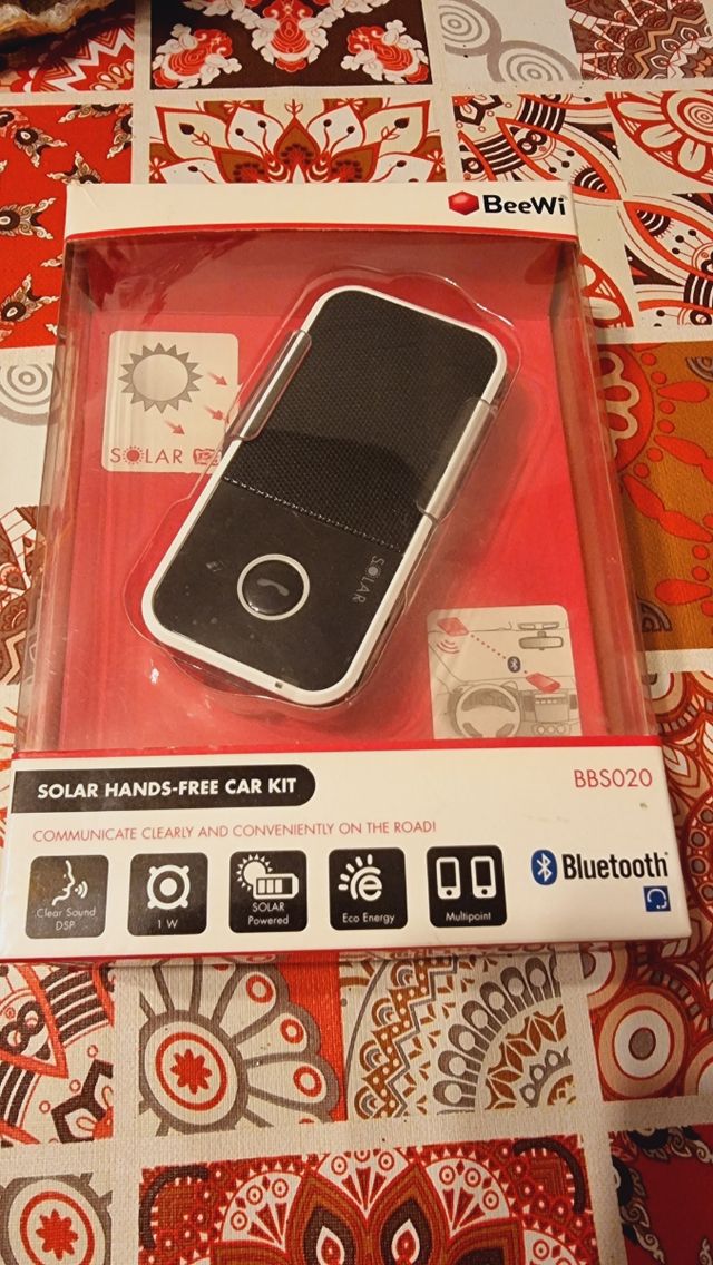 Kit manos libres solar para coche