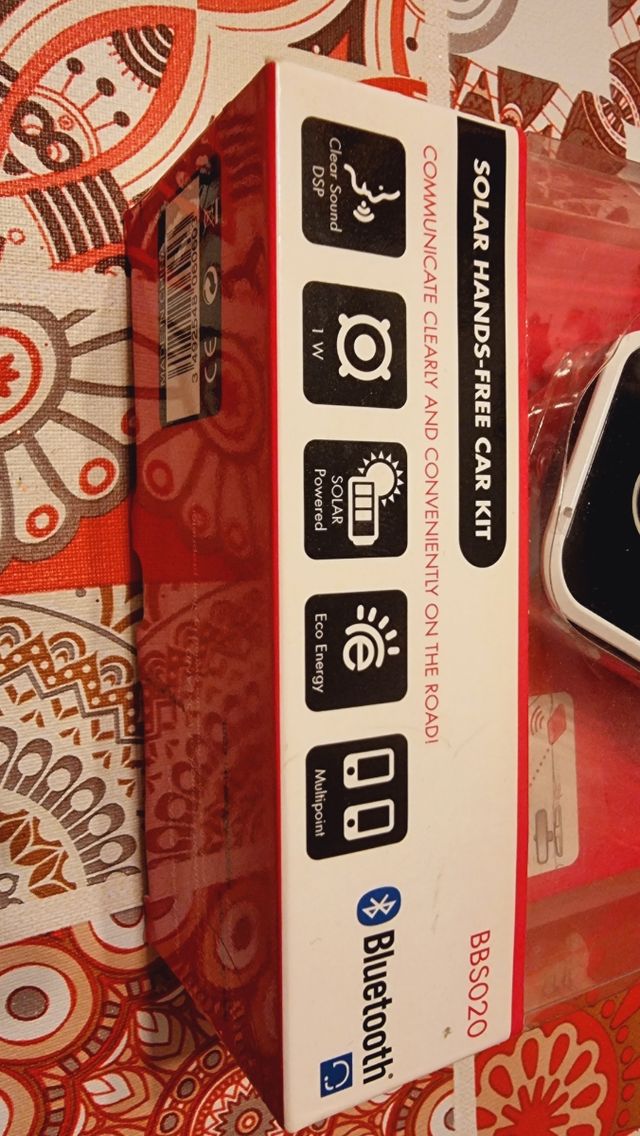 Kit manos libres solar para coche