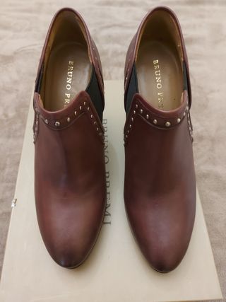 Botines piel burdeos Bruno Premi