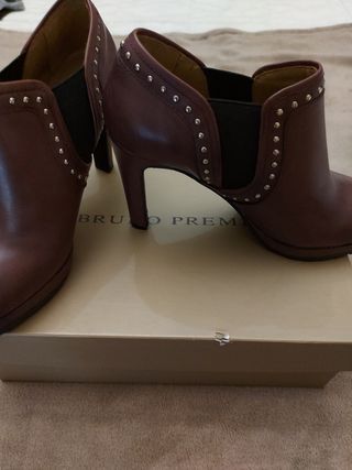 Botines piel burdeos Bruno Premi