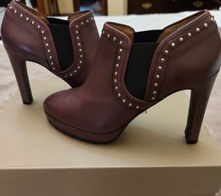 Botines piel burdeos Bruno Premi