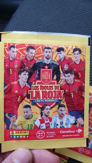 Cromo Panini carrefour. Sobres sin abrir