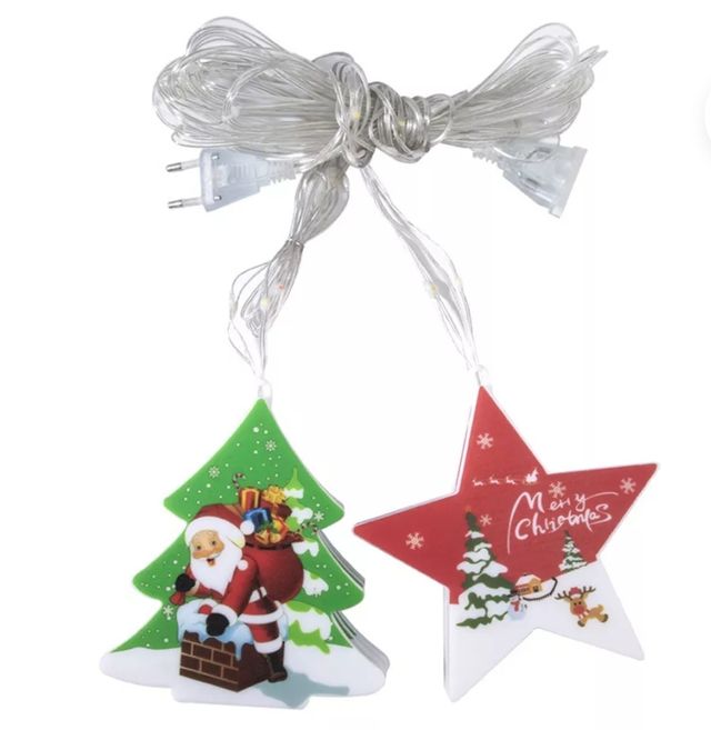 luces cortina navidad