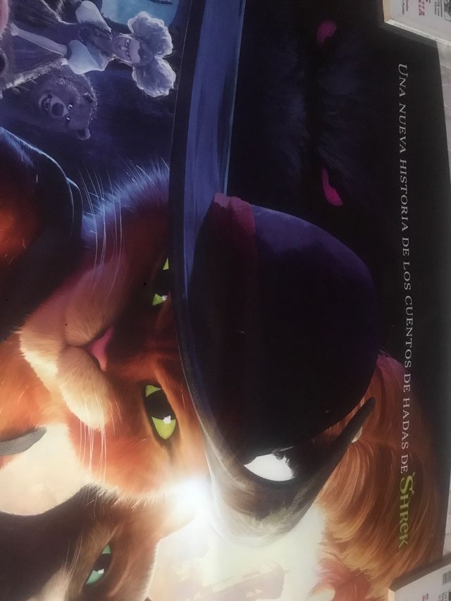 Cartel película el gato con botas