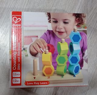 Juego de madera. Números y colores +12 meses