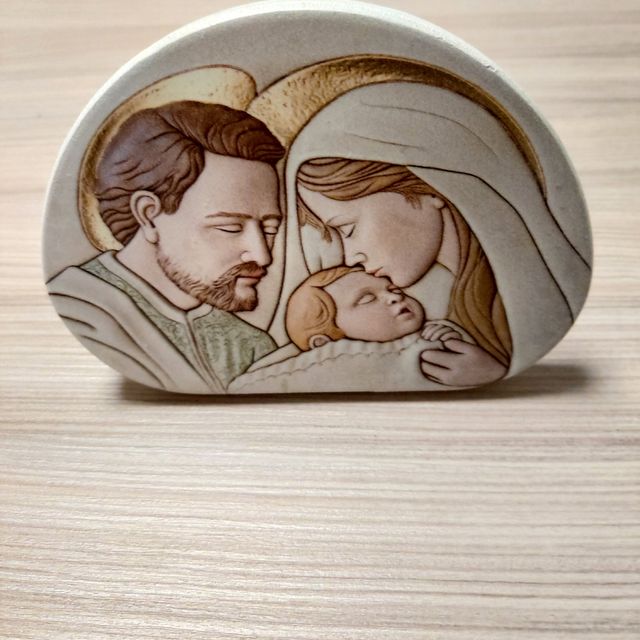 Bomboniera medio-grande Gesù Giuseppe e Maria