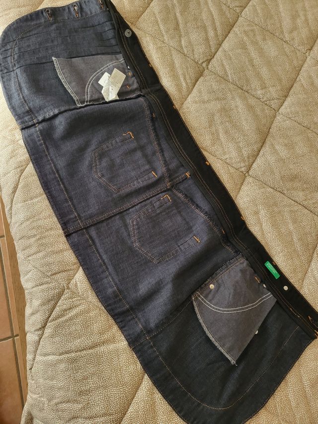 benetton minigonna jeans